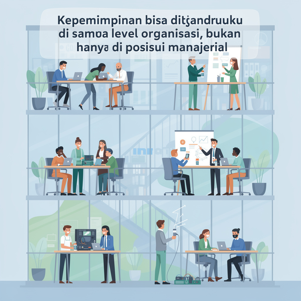 Tim profesional yang beragam sedang berkolaborasi
                        dan berdiskusi di lingkungan kerja modern